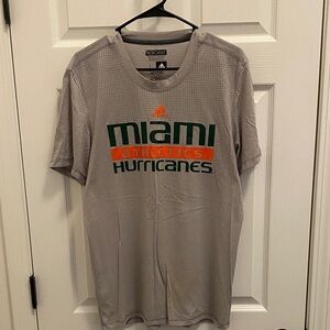 Adidas Miami Hurricanes Athletics Tee